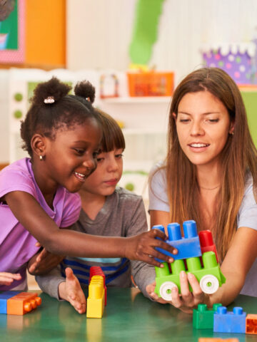 Kids with a childcare teacher - how to choose the best child care option for your child