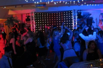 Kids dancing at the Oncology Prom