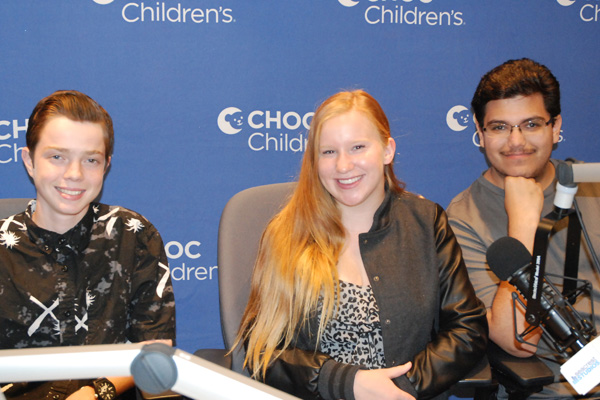 Teens in the Seacrest Studio for podcast